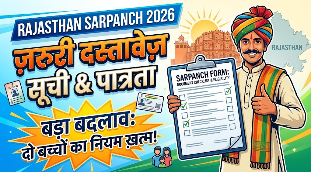Rajasthan Sarpanch Form Required Document List 2026